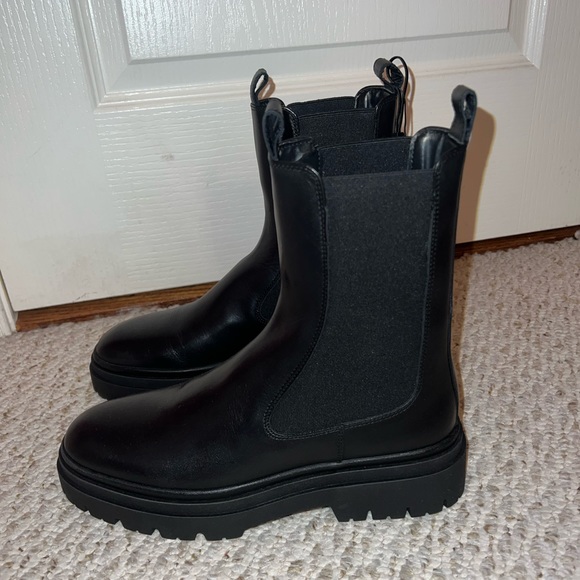 Zara Leather Ankle Boot - Picture 4 of 7